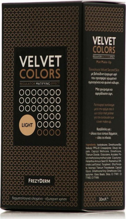 Frezyderm Velvet Colors Make up Regulator Matifying Effect Color Light 30ml