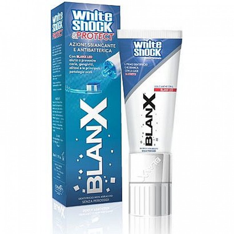 Blanx White Shock & Protect Toothpaste 50ml + Blanx Light Led