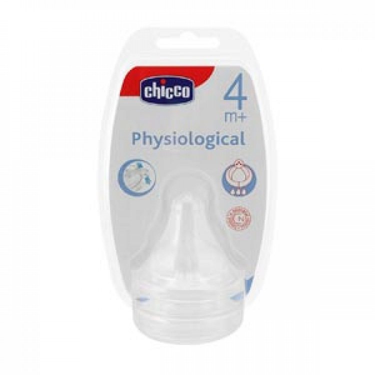 Chicco Silicone nipple, Fast flow 4 m +