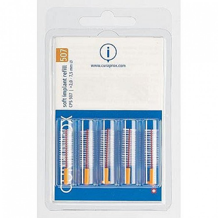 Curaprox CPS 507 Soft Implant - Spares, 5Pcs