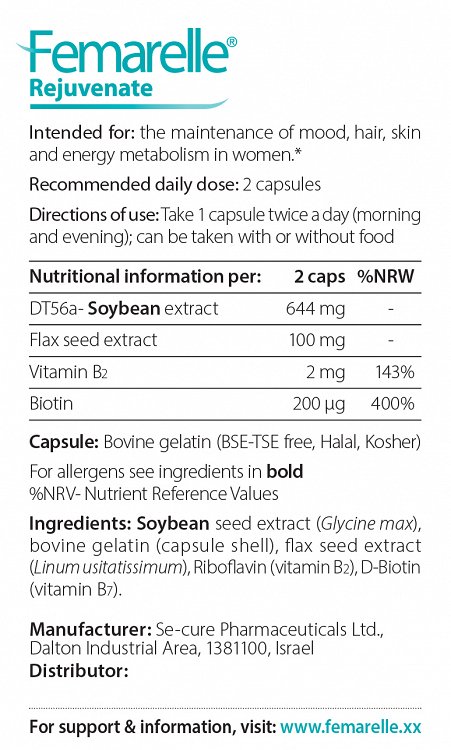 Femarelle Rejuvenate Special Dietary Supplement 56 Capsules