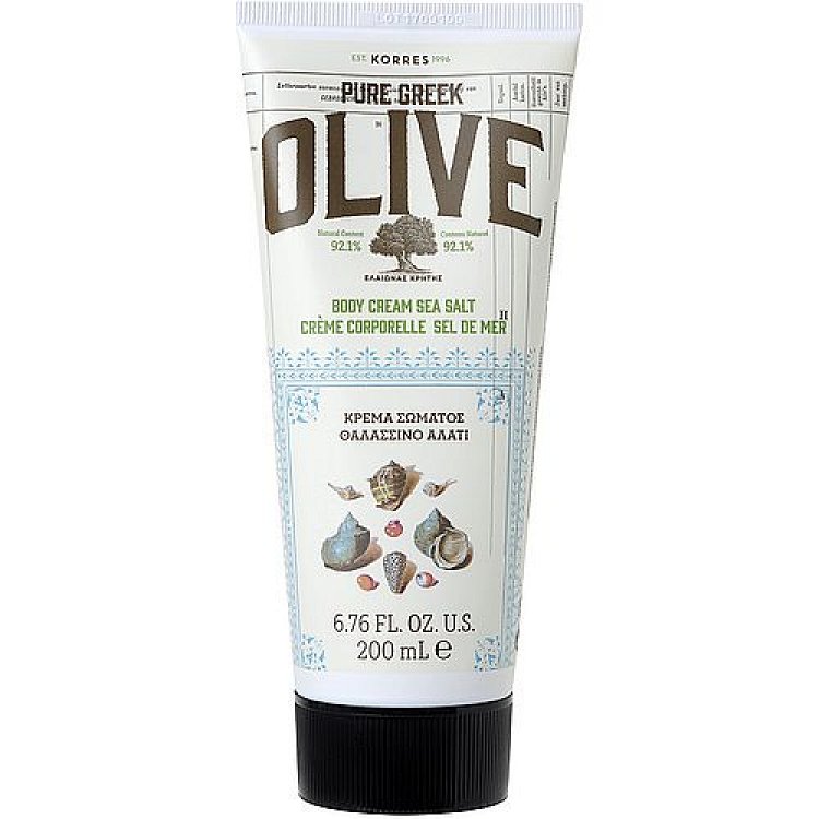 Korres Pure Greek Olive Body Cream Sea Salt 200ml