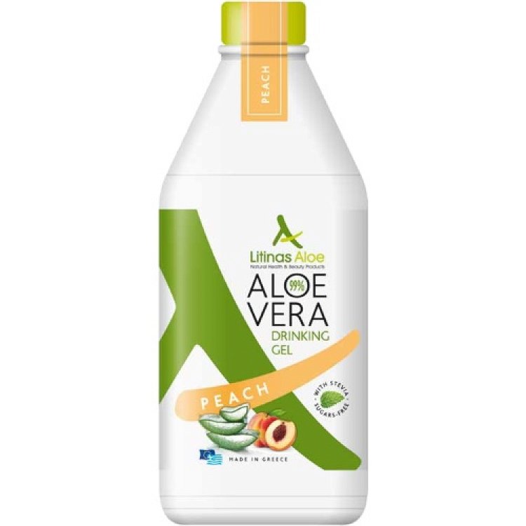 Litinas Aloe Drinkable Aloe Vera Gel Peach Flavor 1000ml