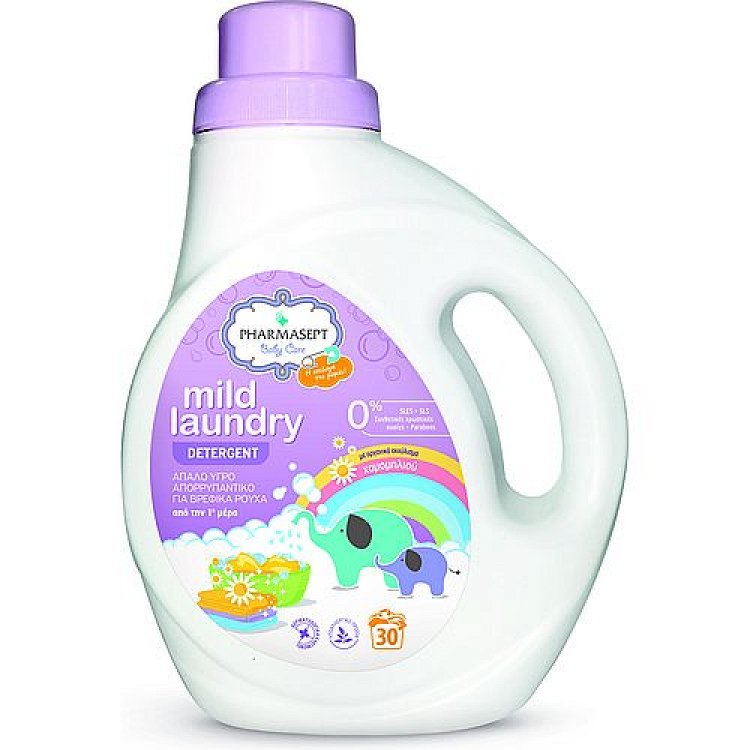 Pharmasept Mild Laundry Detergent, gentle detergent for baby clothes 1lt