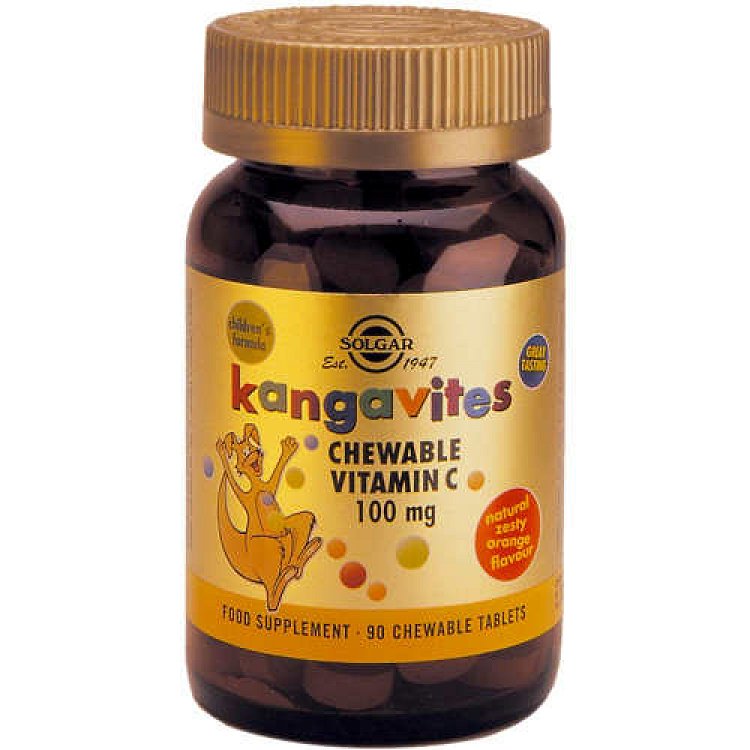 Solgar Kangavites Vitamin C 100mg 90Chew.Tabs
