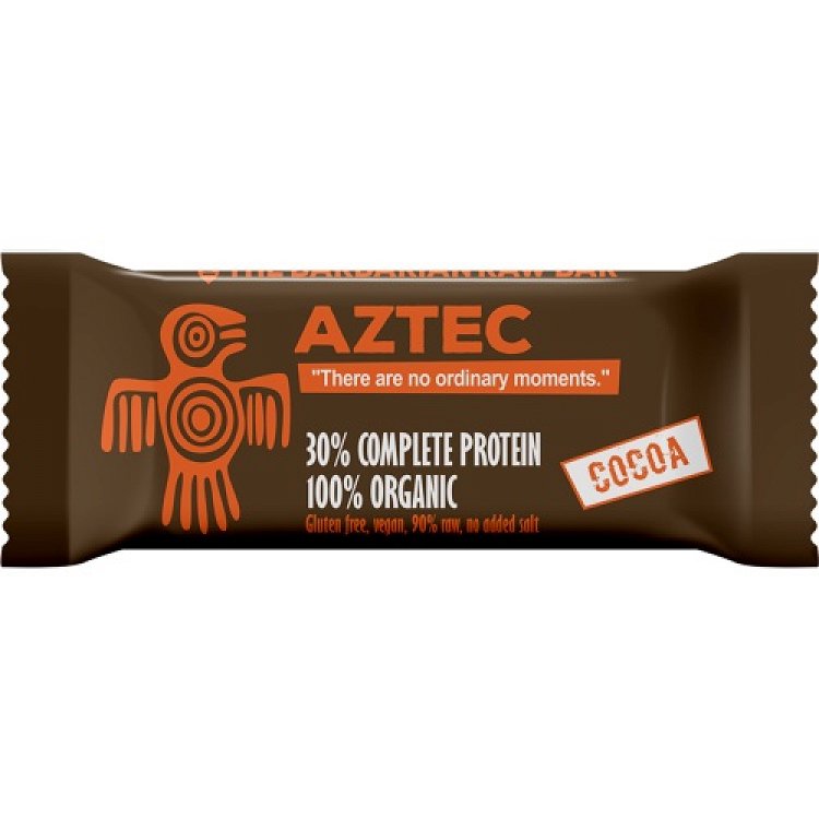 The Barbarian Raw Bar - Aztec Organic Protein Bar Cocoa, 50g