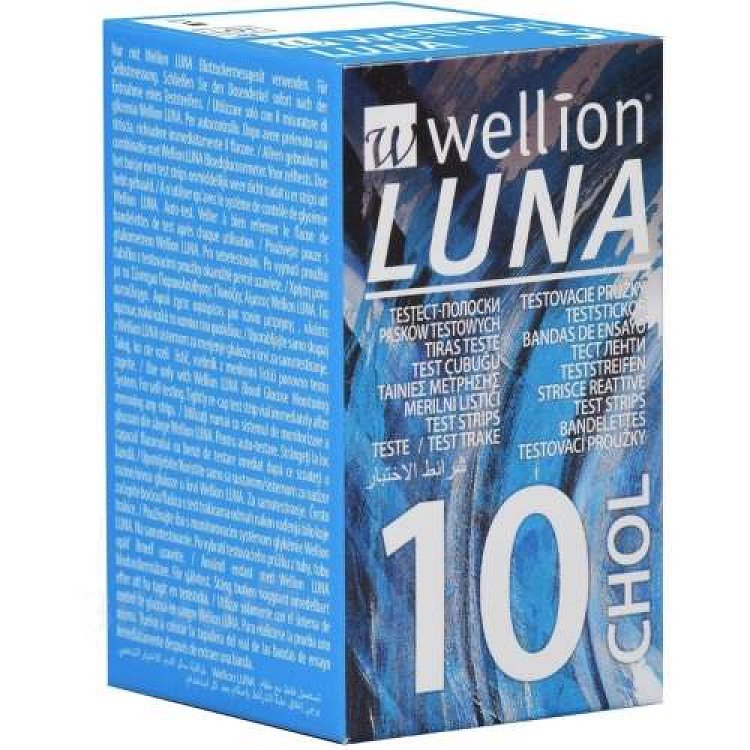 Wellion Luna CHOL For cholesterol measurement 10 strips