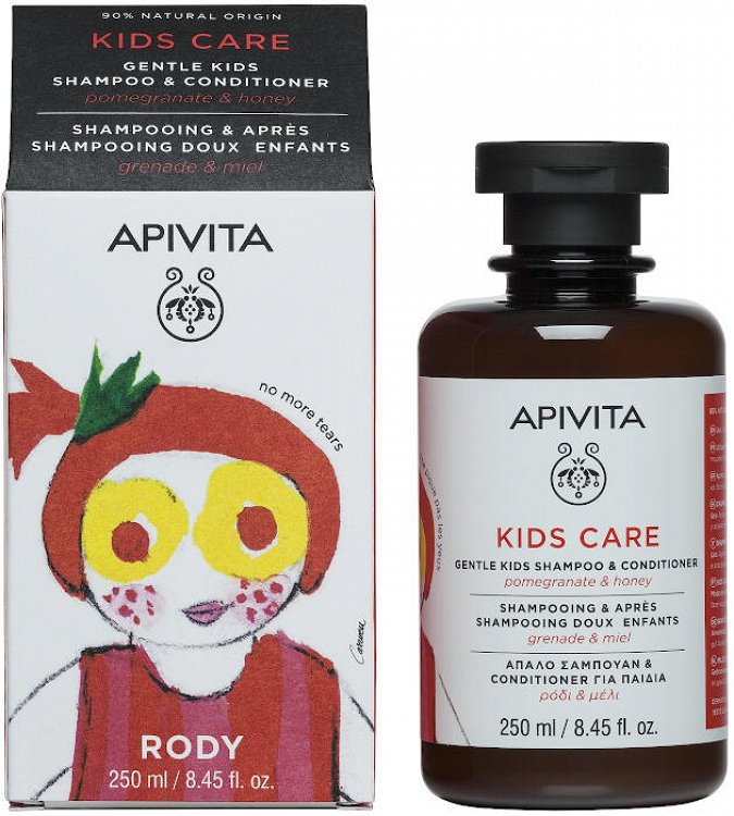 Apivita Kids Shampoo & Conditioner Pomegranate & Honey 250ml