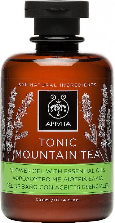 Apivita Tonic Mountain Tea Shower Gel 300ml