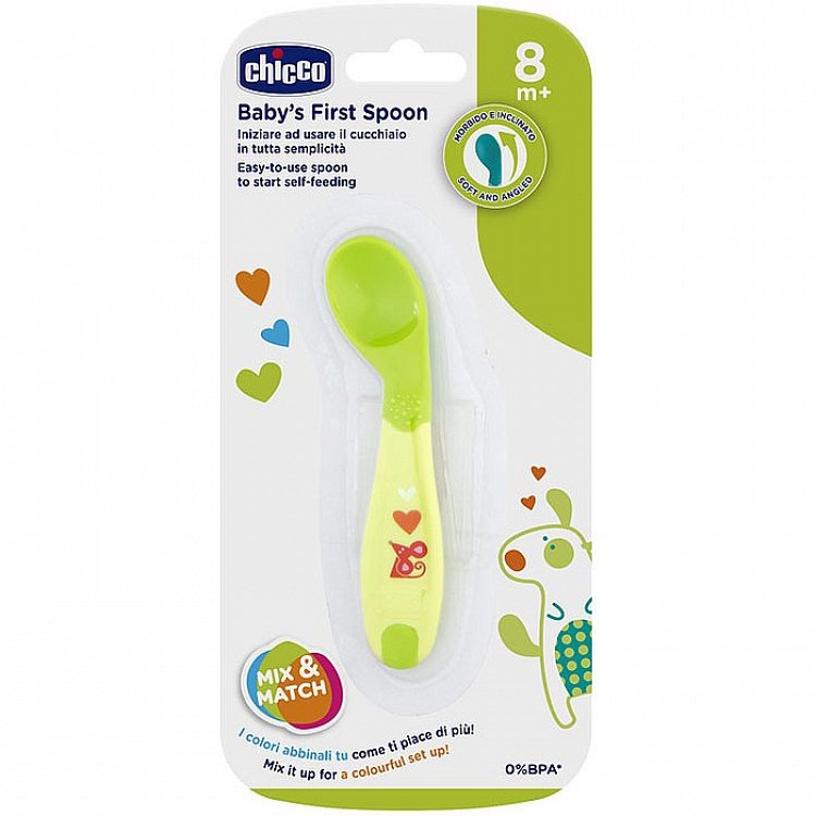 Chicco Baby's First Spoon,  8m+, 1pcs