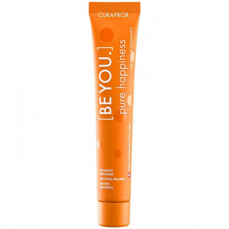 Curaden Curaprox Be You Pure Happiness Toothpaste - Peach & Apricot Flavor 60ml 