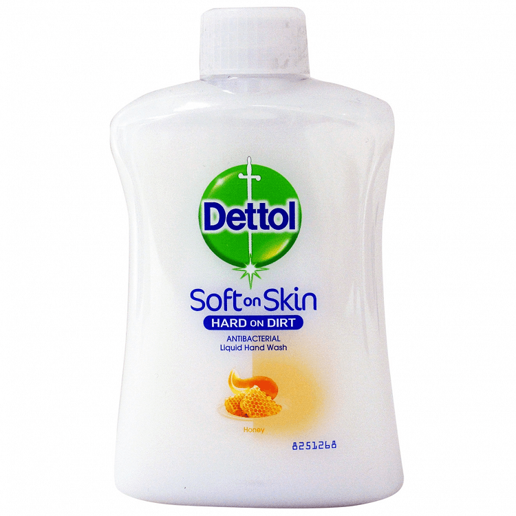 Dettol Honey Soft On Skin Hard On Dirt Refill Liquid Hand Wash 250ml