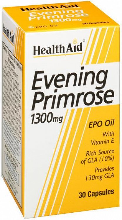 Health Aid Evening Primrose Oil 1300mg +vitamin E 13.4mg 30Caps