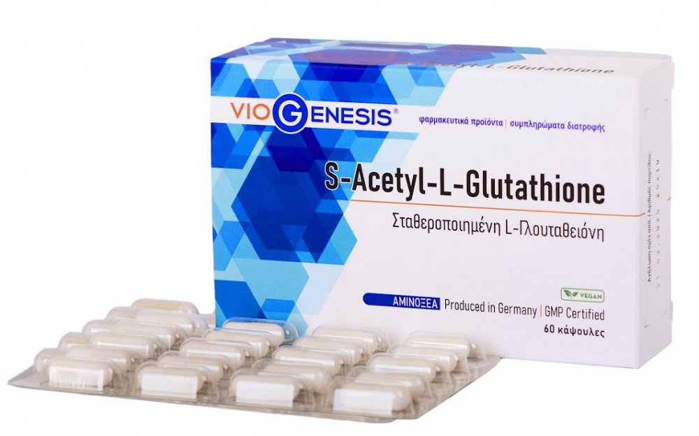 Viogenesis S-Acetyl -L-glutathion 60 caps
