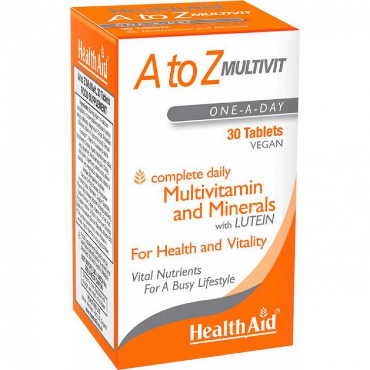 Health Aid A to Z multivitamins 30Tabs