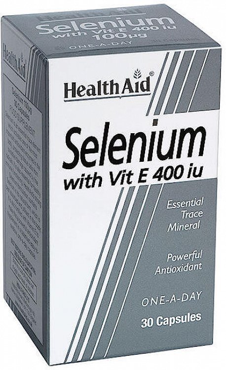 Health Aid Selenium 100ug + Vitamin E 400iu 30Caps