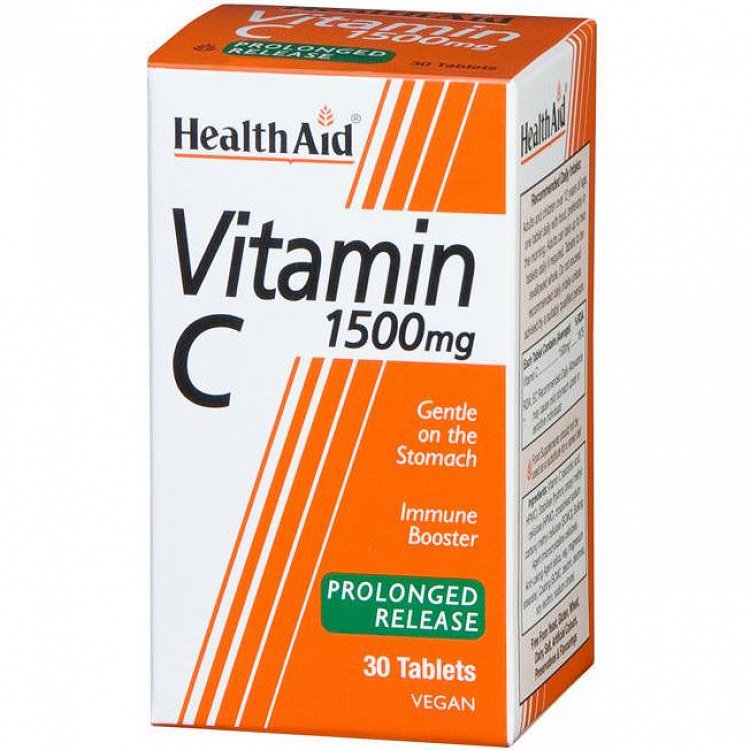 Health Aid Vitamin C 1500mg with Bioflavonoids 30Tabs