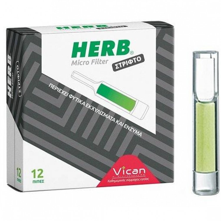 Vican Pipes herb micro filter for rolling cigarettes 12pcs