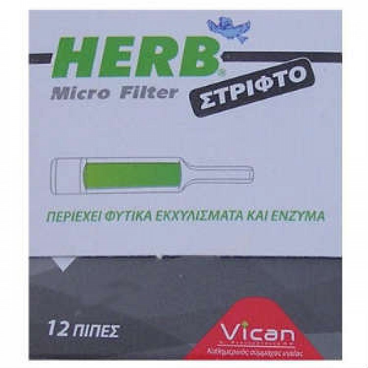 Vican Pipes herb micro filter for rolling cigarettes 12pcs
