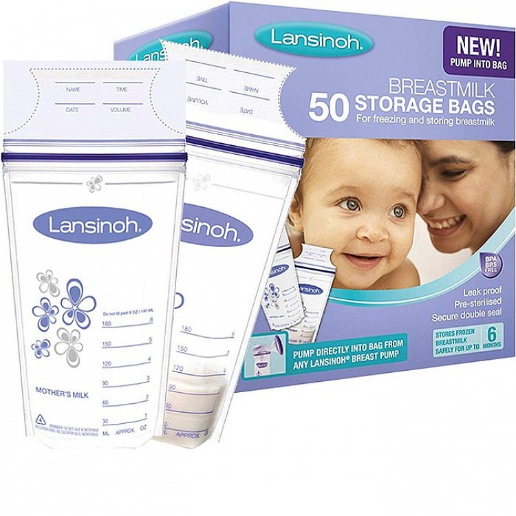 Lansinoh Breast Milk Storage Bags 50Pcs