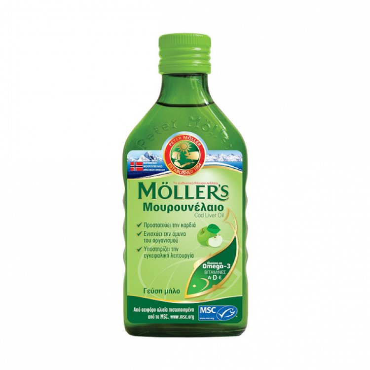 Moller''s Cod Liver Oil Apple 250ml