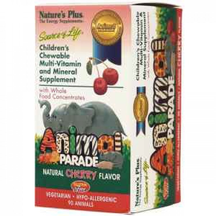 Nature''s Plus Animal Parade Cherry Flavor 90Chew.Tabs