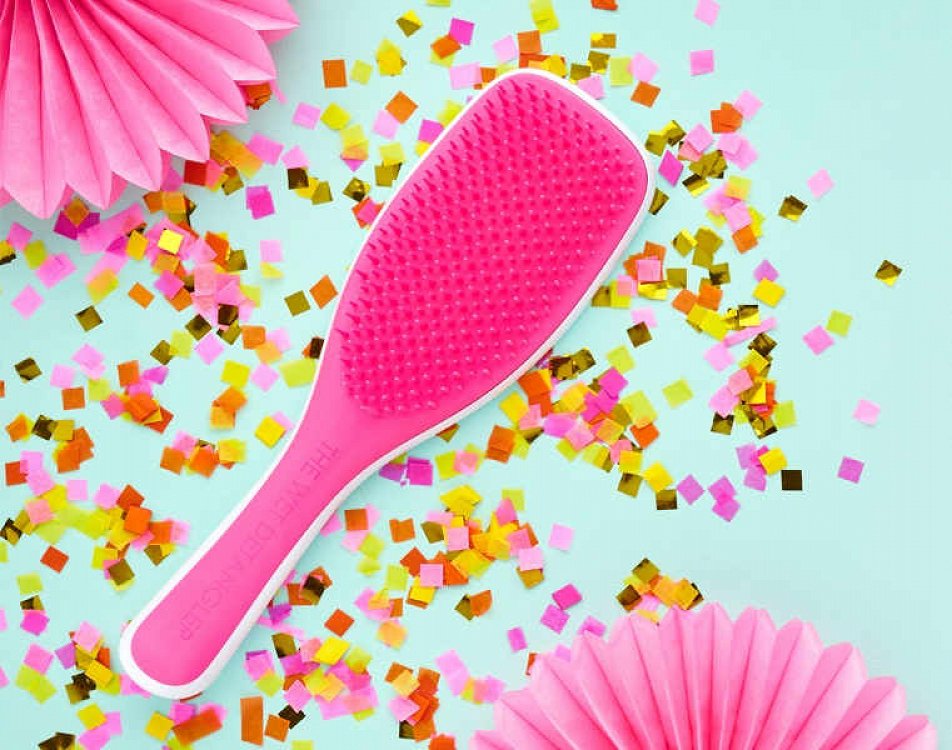 Tangle Teezer Wet Detangler Popping Pink & White, 1Pcs
