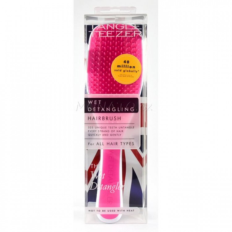 Tangle Teezer Wet Detangler Popping Pink & White, 1Pcs