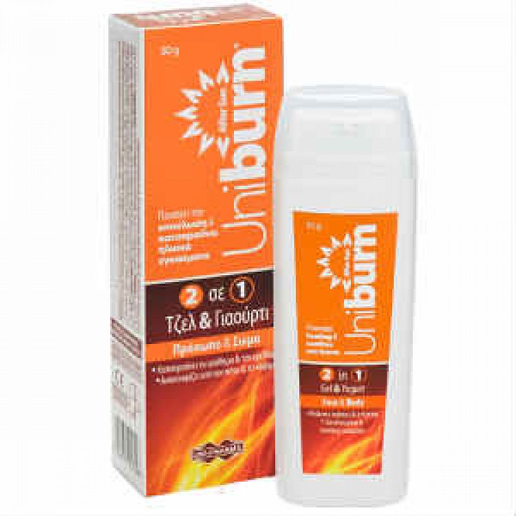Unipharma Uniburn After sun 2 in 1 gel & yohurt face &body 50g