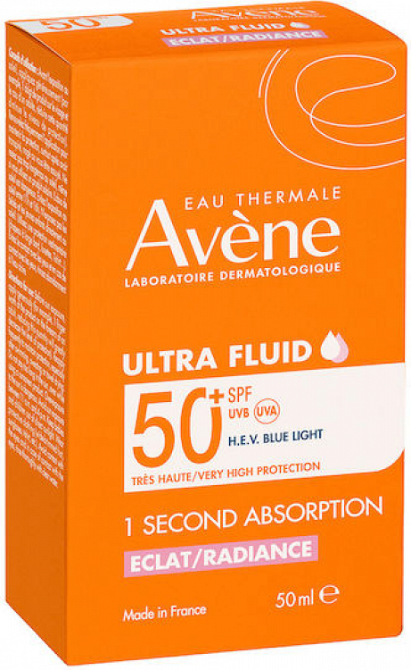 Eau Thermale Avène Ultra Fluid Radiance Facial Sunscreen Lotion SPF50+ 50ml