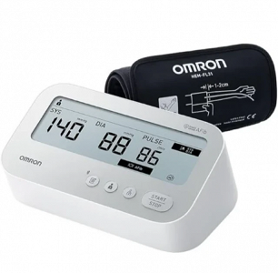 OMRON M3 Comfort AFIB Blood Pressure Monitor & Power Supply Upper Arm Blood Pressure Monitor with Atrial Fibrillation Detection HEM-7196-FLE