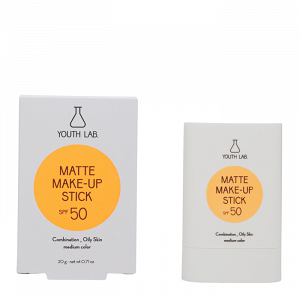 YOUTH LAB Matte Make-Up Stick Sunscreen Stick Medium SPF50 20gr