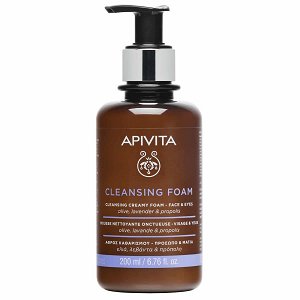 Apivita Face & Eye Foam Cleanser Olive & Lavender 200ml
