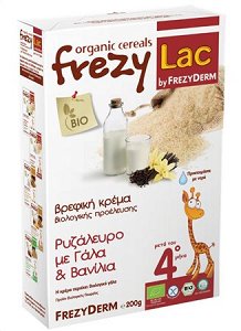 Frezyderm Frezylac Bio Cereal Rice flour with milk & Vanilla 200gr