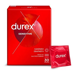 Durex Condoms Sensitive Thin Feel 30τμχ