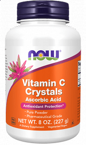 Now Vitamin C Crystals Powder, 227g