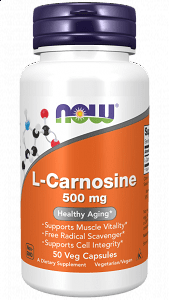 Now L-Carnosine 500 mg, 50V.Caps