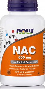 Now NAC 600 mg, 100Caps