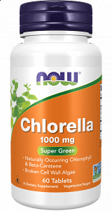 Now Chlorella 1000mg, 60Tabs