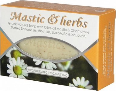 Anemos Soap Mastic & herbs with mastic , Chamomile and olive oil.125g