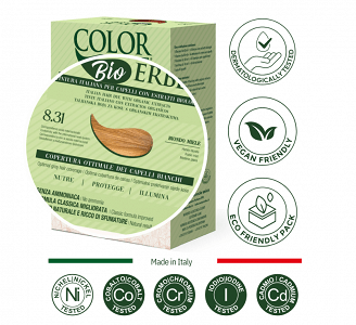 Color Erbe Herbal Dyeing Hair 8.31 Honey Blonde (Old No 8)