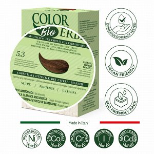 Color Erbe Herbal Dyeing Hair 5.3 Brown Light Gold (old No 10)