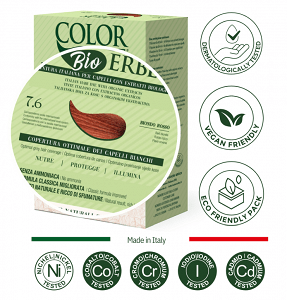 Color Erbe Herbal Dyeing Hair 7.6 Red Blonde (old No 36)