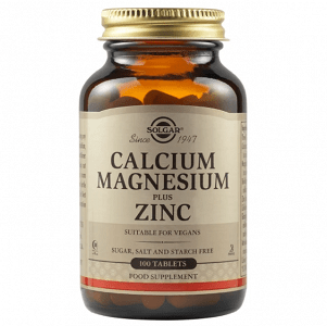 Solgar Calcium, Magnesium plus Zinc 100Tabs