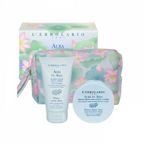 L’Erbolario Alba in Asia Beauty Set, Body Scrub 50ml & Perfumed Body Cream 75ml