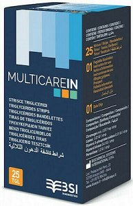 Triglycerides Strips Multicare In 25pcs