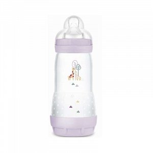 Mam Easy Start Anti-Colic Baby Bottle 320ml Purple Ziraffe Design