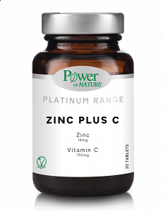 Power Of Nature Platinum Range Zinc Plus C, 30tabs