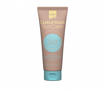 Intermed Luxurious Sun Care Silk Cover With Hyaluronic Acid spf50 Natural Beige 75ml