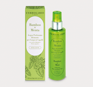 L 'erbolario Hydrating Hair Body Mist Bamboo & Mint 150ml